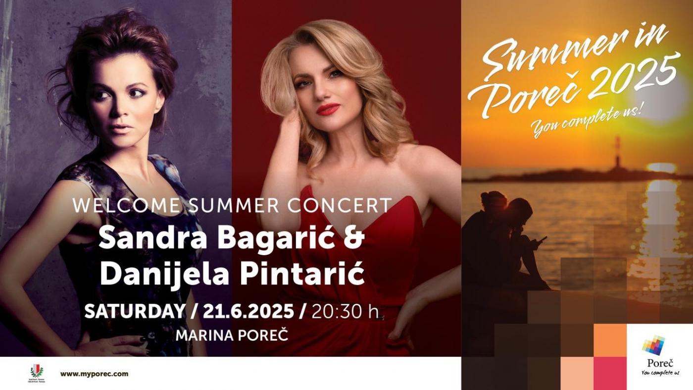 U subotu u Marini Poreč održat će se koncert pod nazivom “Pozdrav ljetu”
