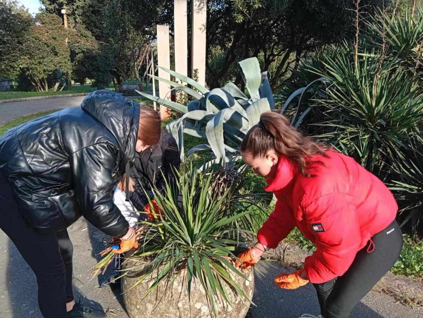 SŠ M. BALOTE: Zelena čistka za još ljepši pogled i vedrije prirodno  okruženje