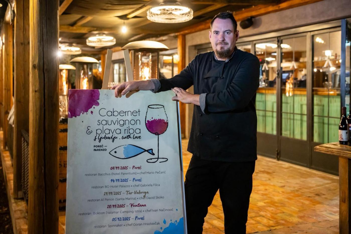 Cabernet Sauvignon & plava riba, s ljubavlju Održana četvrta večera ciklusa u restoranu Bookon u Funtani