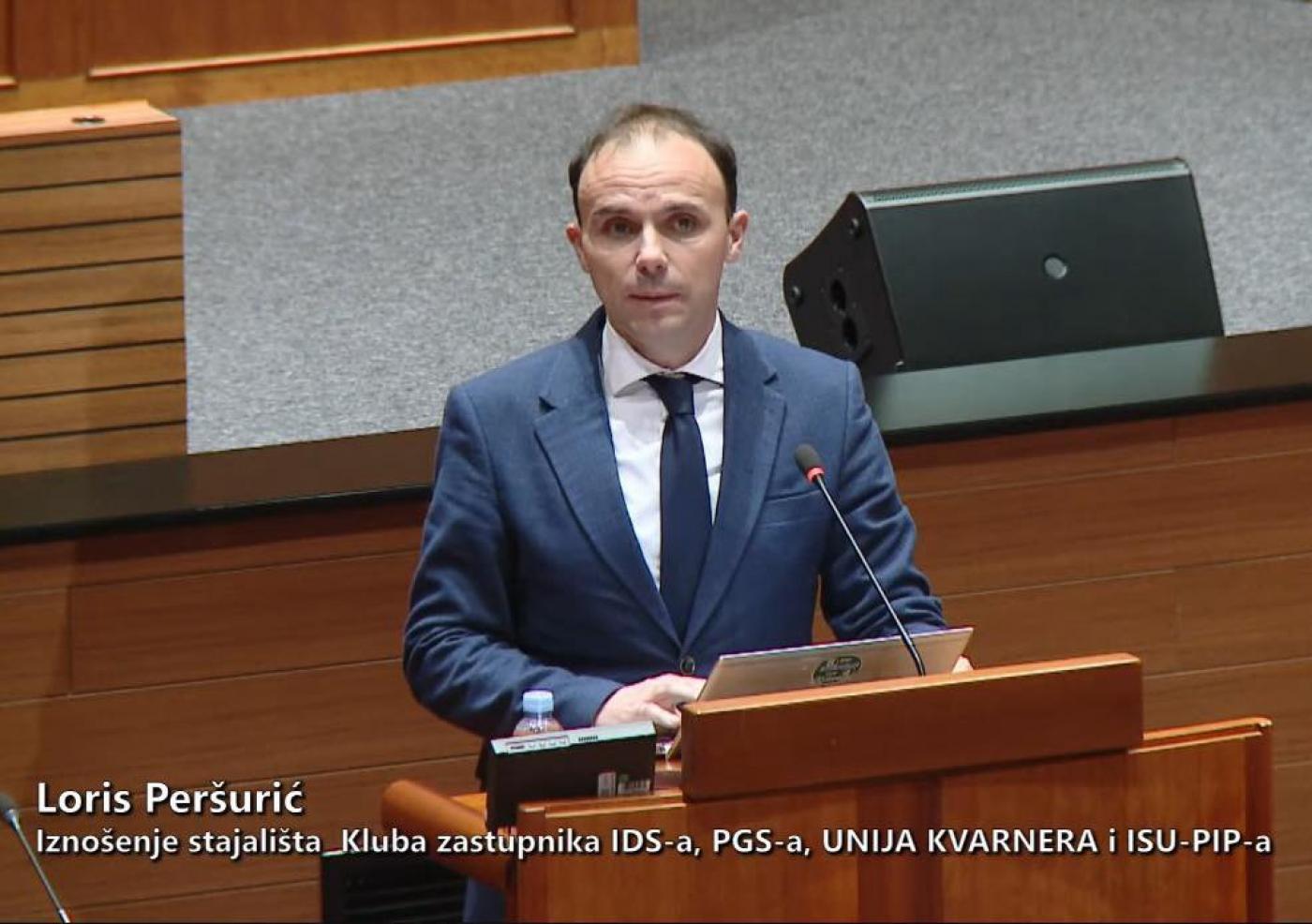 Izjava predsjednika IDS-a Lorisa Peršurića o amandmanima na državni proračun