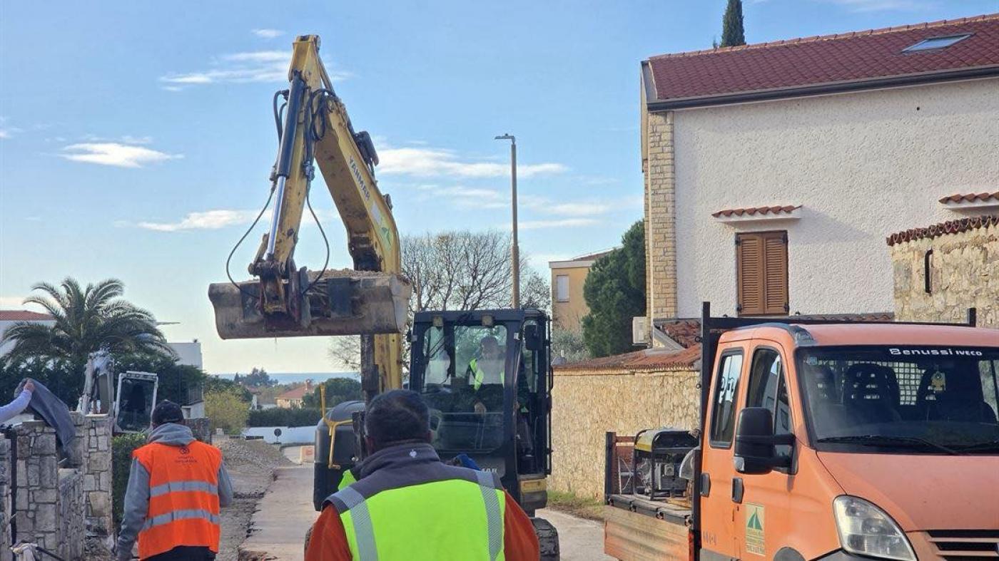 POREČ u tijeku rekonstrukcija Ulice Palacina u Velom Maju