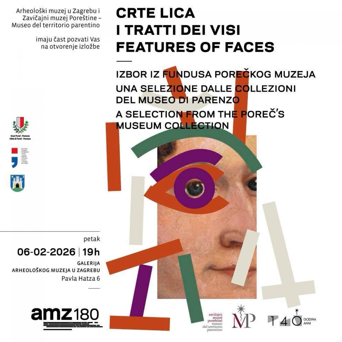 Gostovanje izložbe „Crte lica“ u Galeriji Arheološkog muzeja u Zagrebu