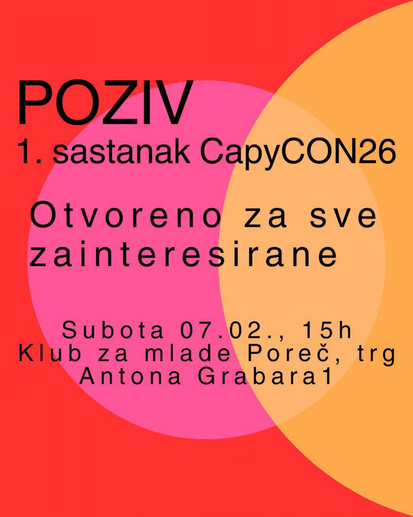 Udruga Capybara poziva sve koji žele doprinijeti izvedbi i sudjelovati u ovogodišnjem CapyCONu!