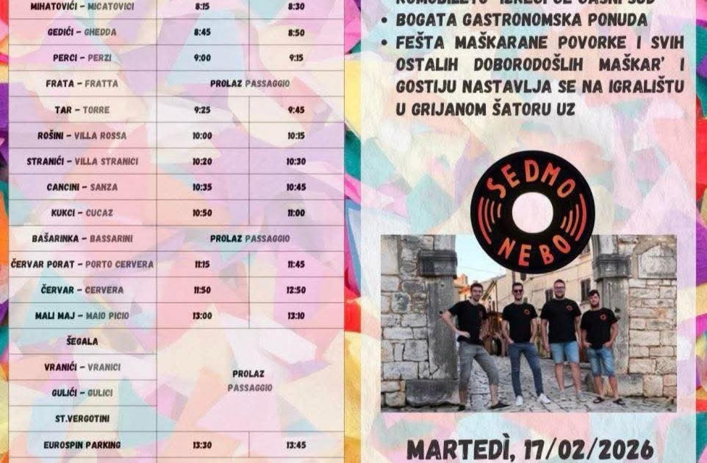 Maškare u Novoj Vasi – u nedjelju tradicionalna povorka, a u utorak veliko finale uz šentencu pustu!