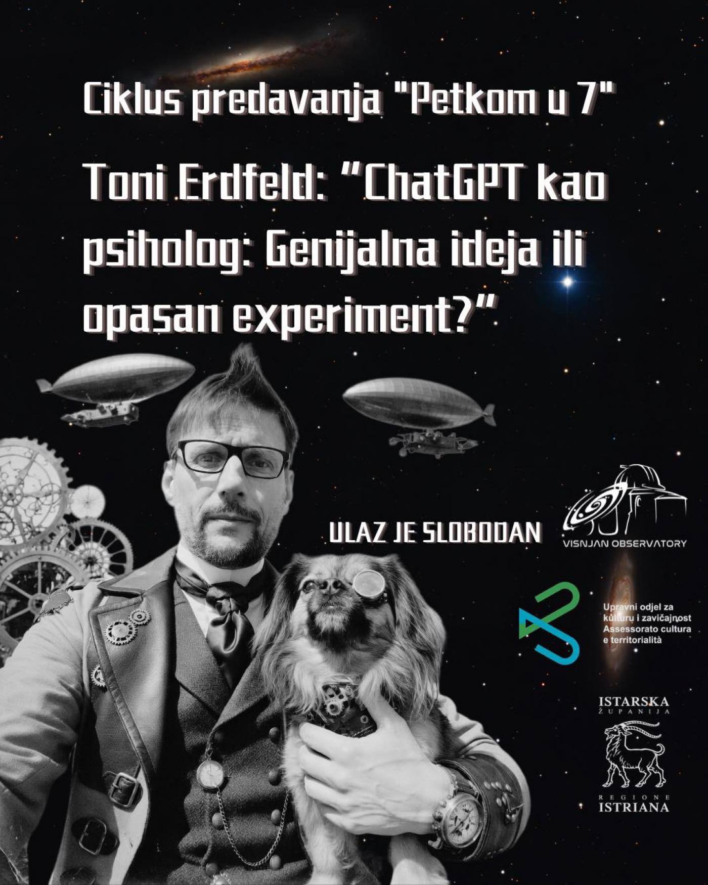 Predavanje psihologa Tonija Erdfelda „ChatGPT kao psiholog: Genijalna ideja ili opasan eksperiment?