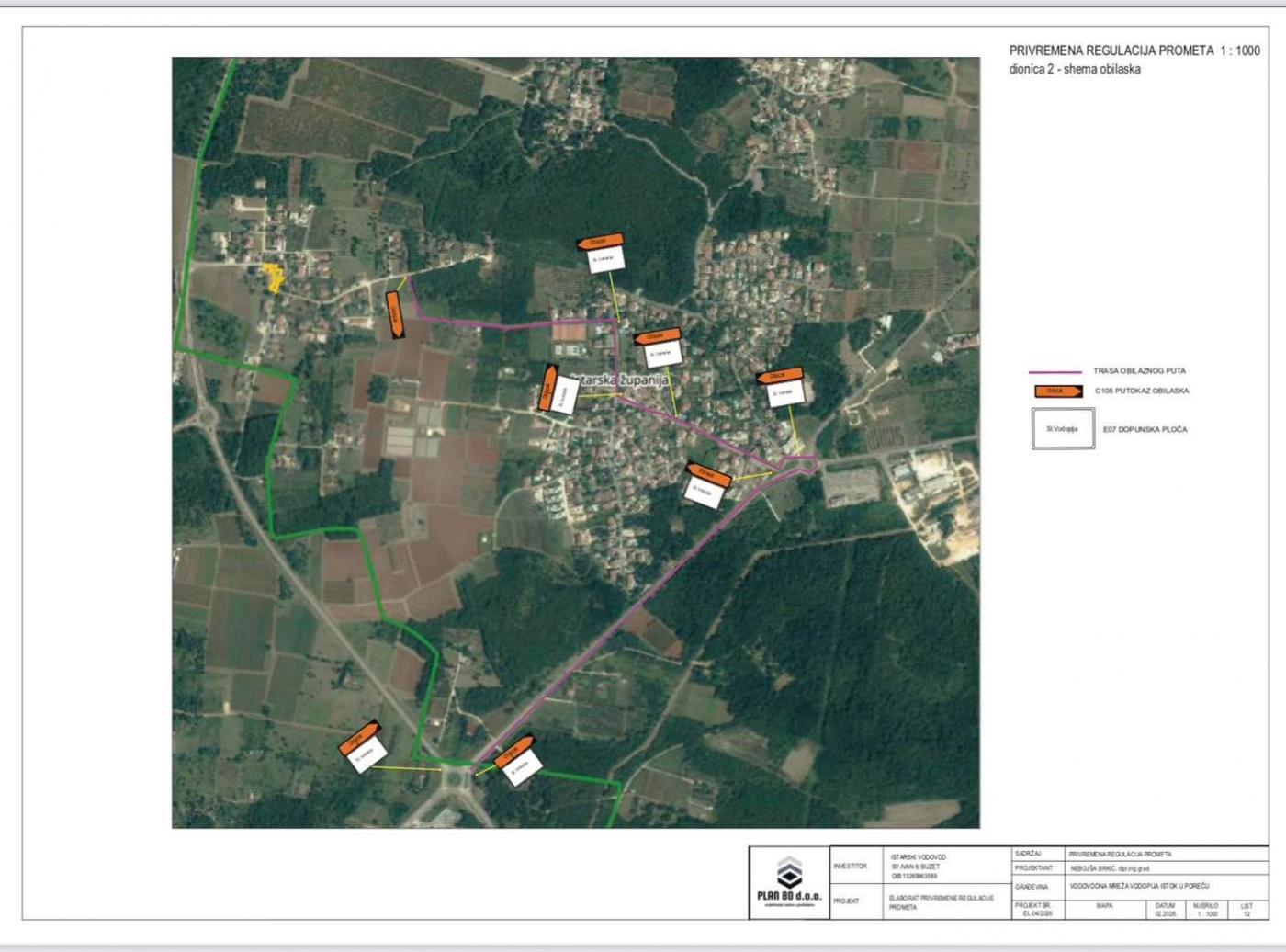 Privremeno zatvaranje ceste u Stanciji Vodopija zbog radova na vodovodu