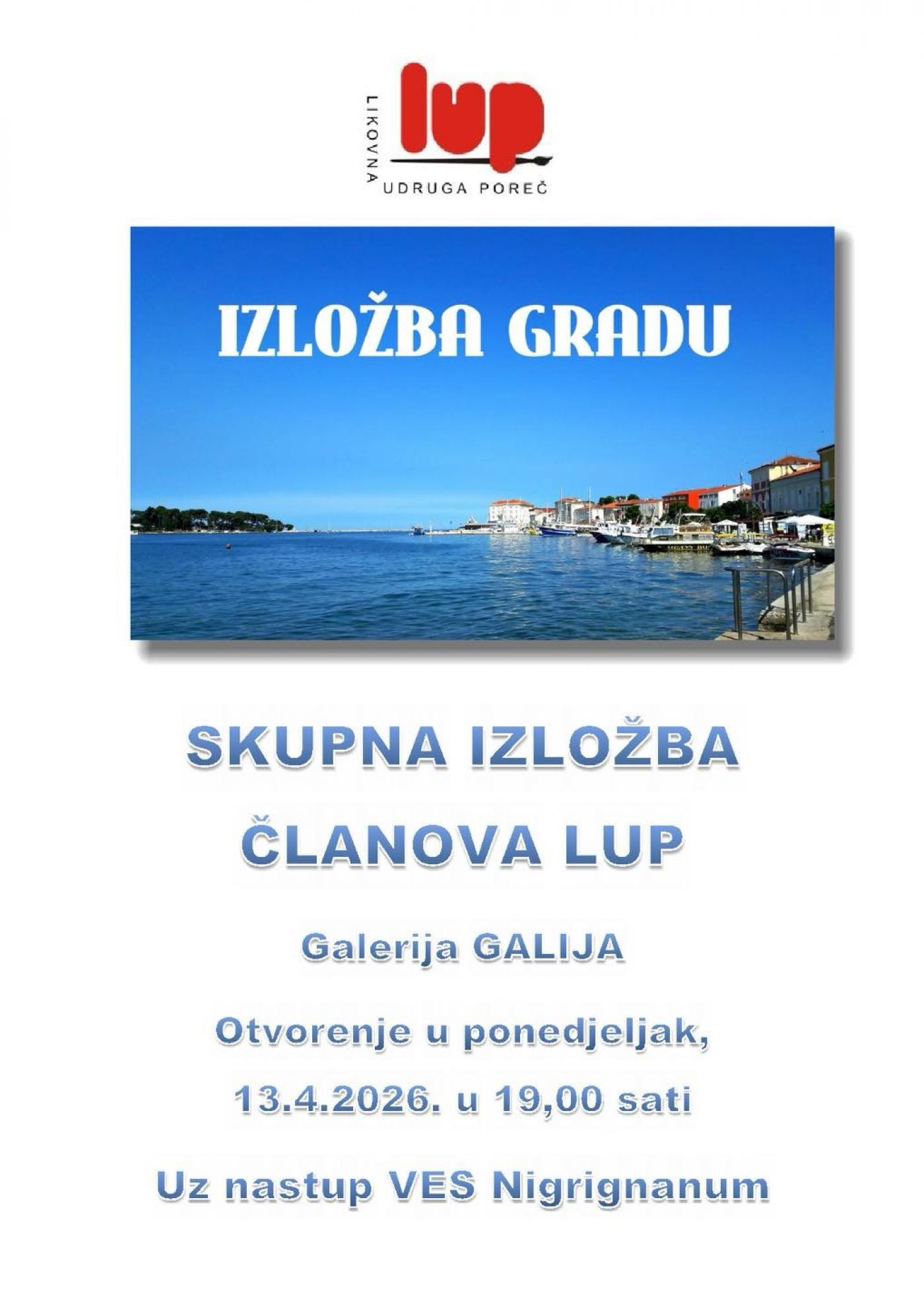 Skupna izložba Likovne udruge Poreč povodom Dana grada i Međunarodnog dana umjetnosti