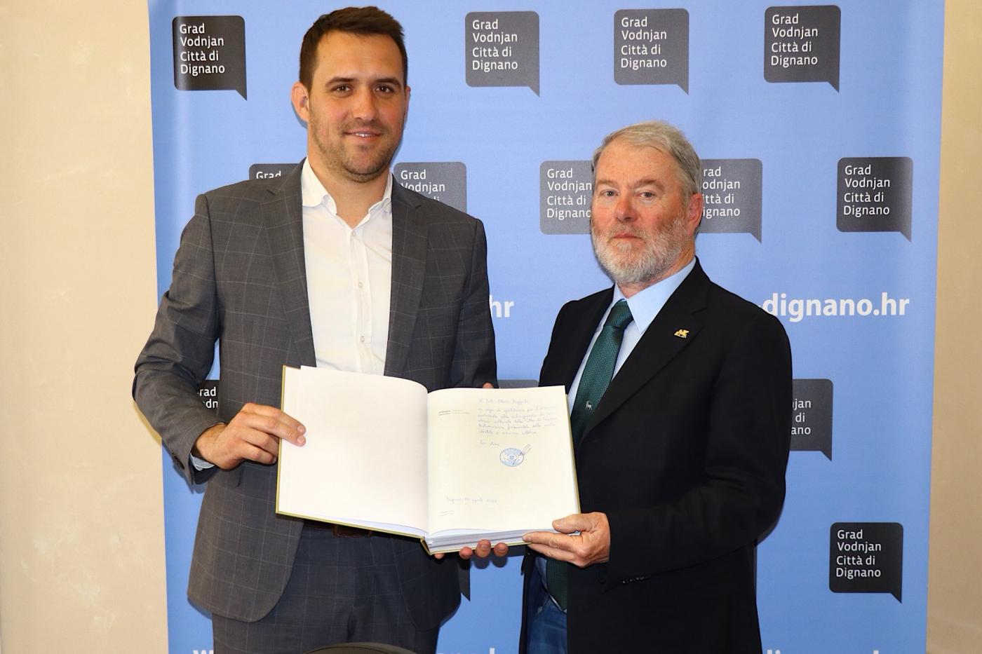 Uvaženi talijanski povjesničar i političar Ettore Beggiato u posjetu Vodnjanu