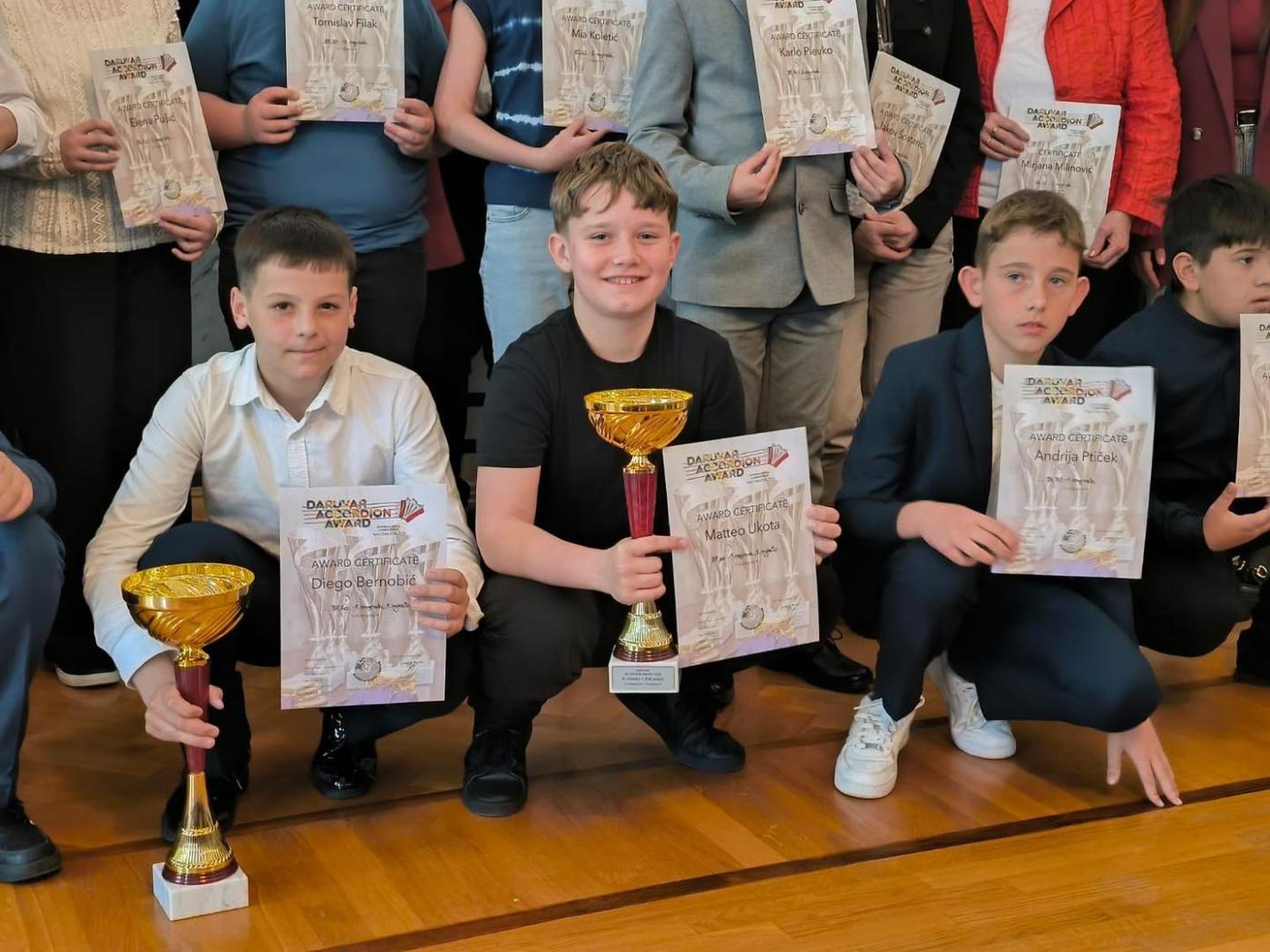 Porečki harmonikaši ponovno osvojili prve nagrade na „Daruvar Accordion Award“ 2026.