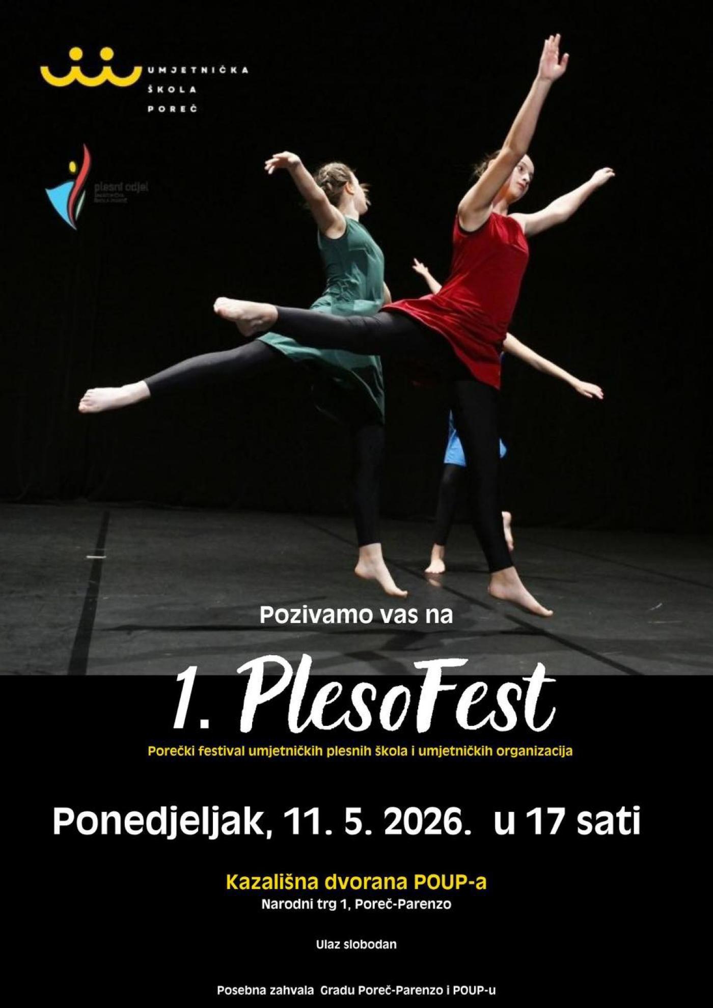 Poreč postaje plesno središte: Umjetnička škola Poreč najavljuje 1. Plesofest