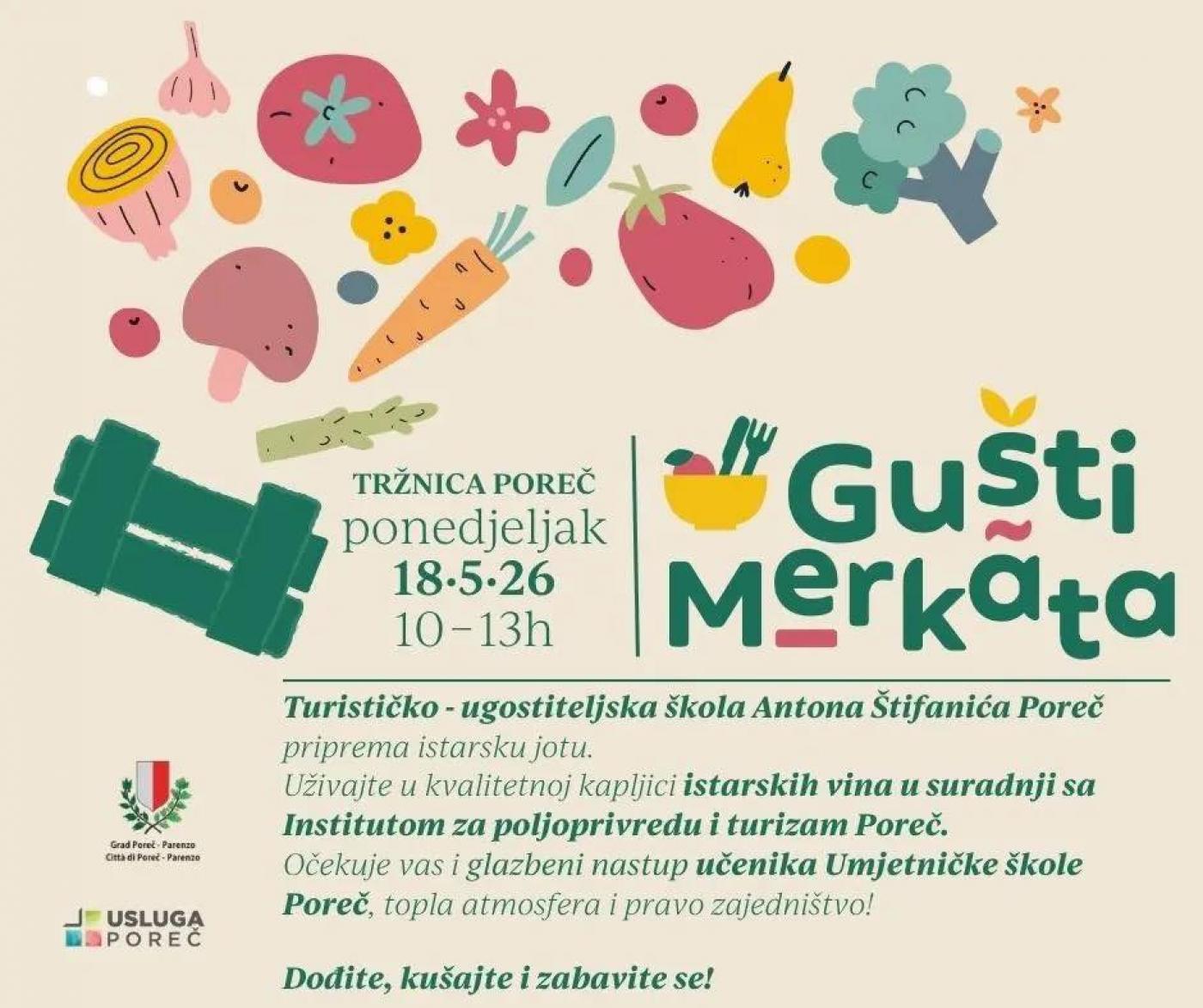 Gušti Merkata ponovno okupljaju Poreč – kreće nova sezona druženja, okusa i dobre atmosfere
