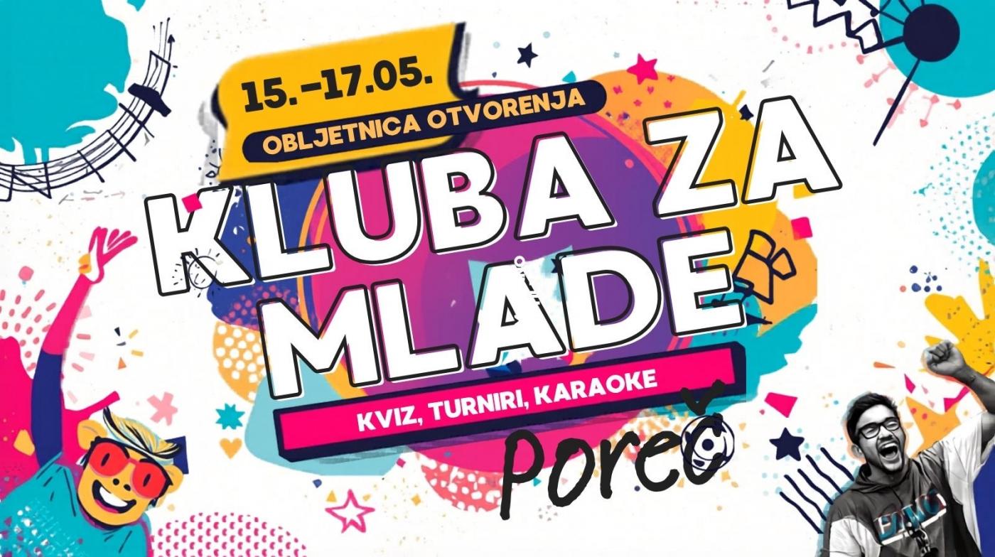 Klub za mlade Poreč obilježava obljetnicu uz vikend pun zabave i druženja