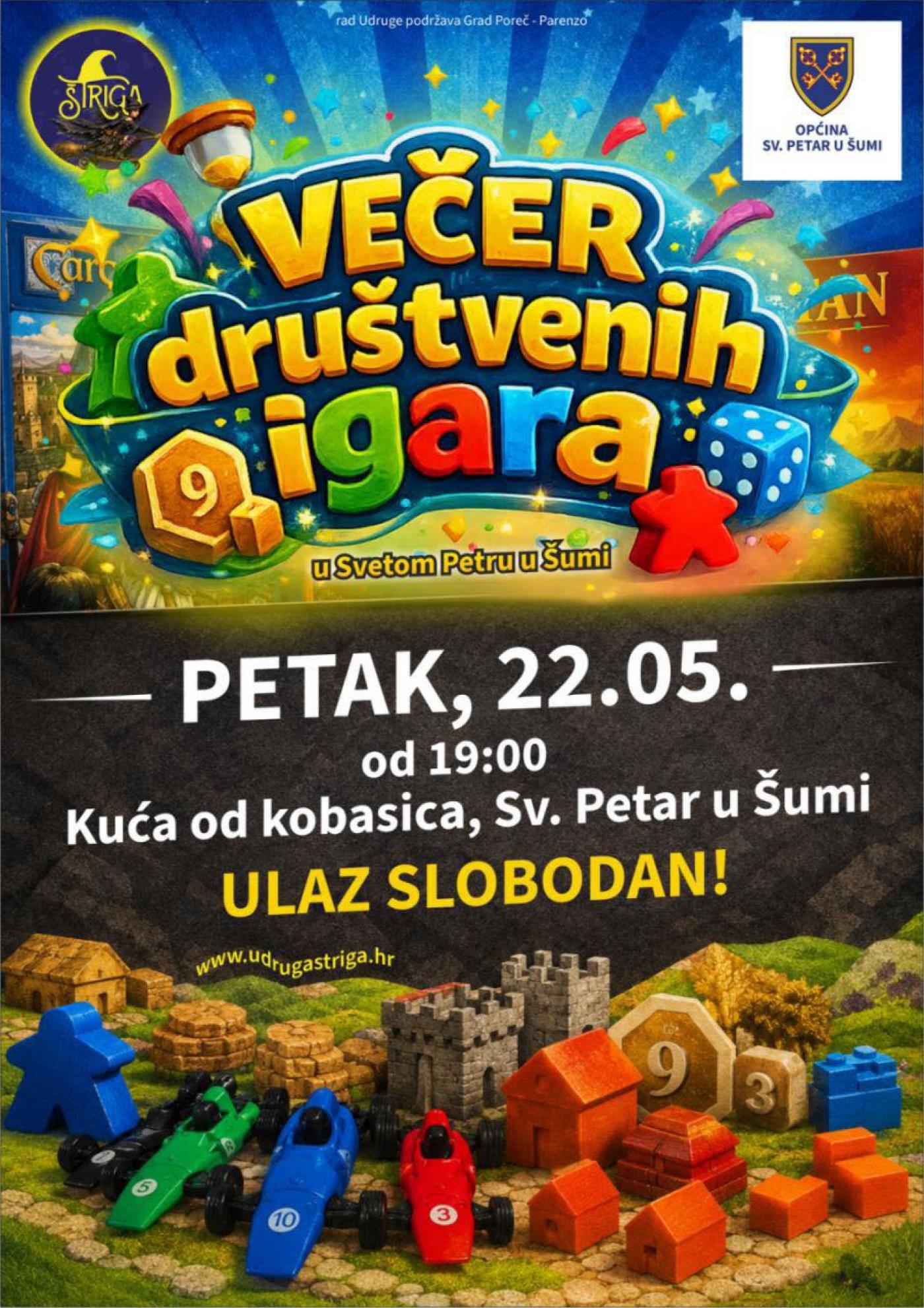 Večer društvenih igara u Kući od kobasica!
