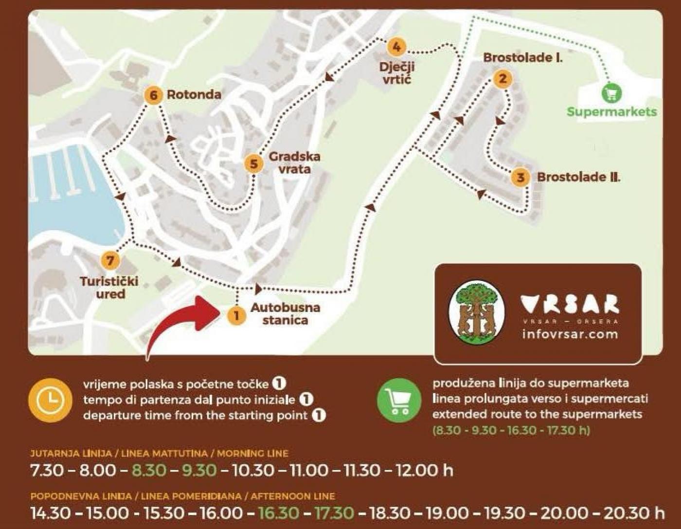 Besplatni shuttle prijevoz u Vrsaru: nastavak uspješnog pilot projekta