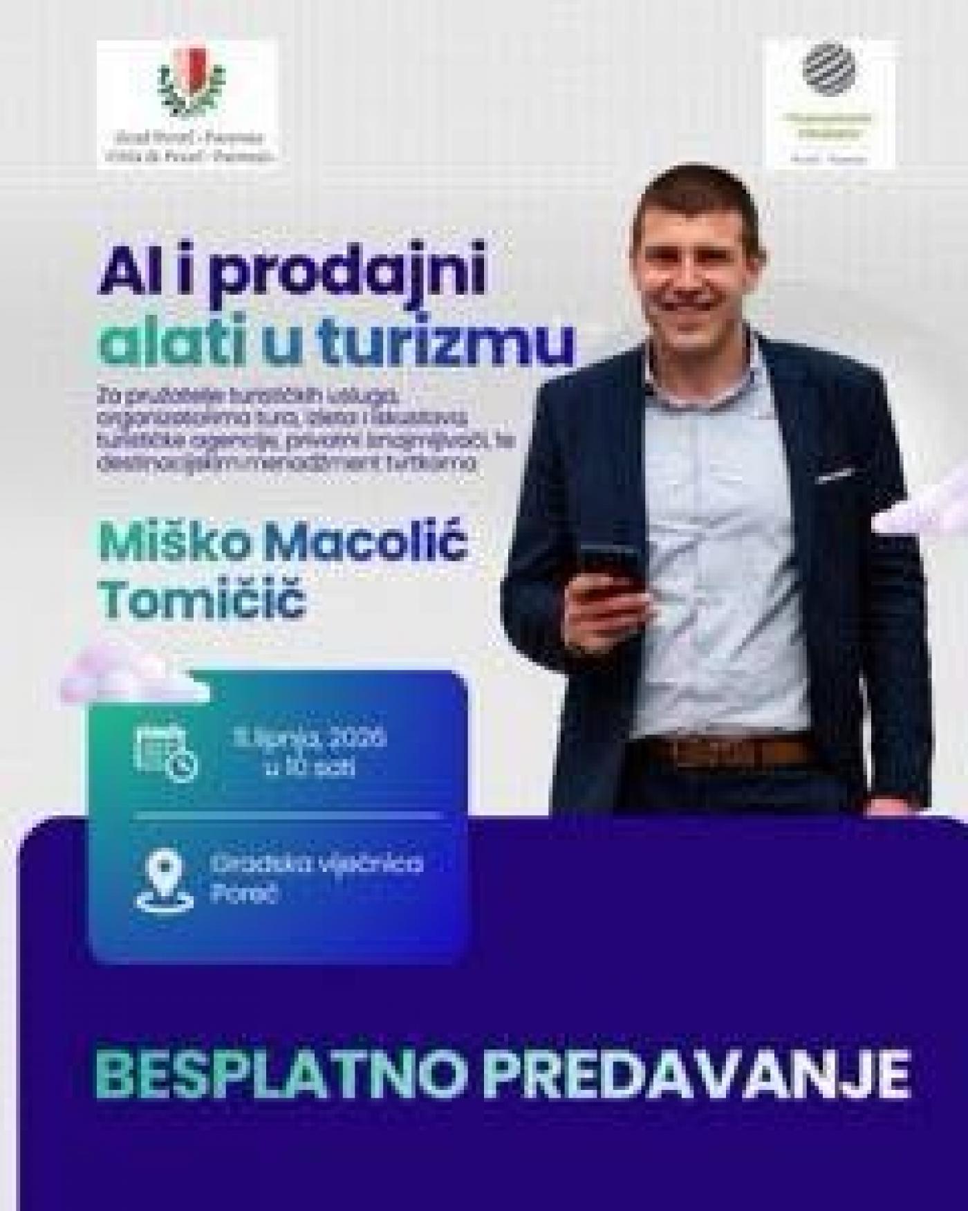 Besplatna edukacija za poduzetnike AI i prodajni alati u turizmu