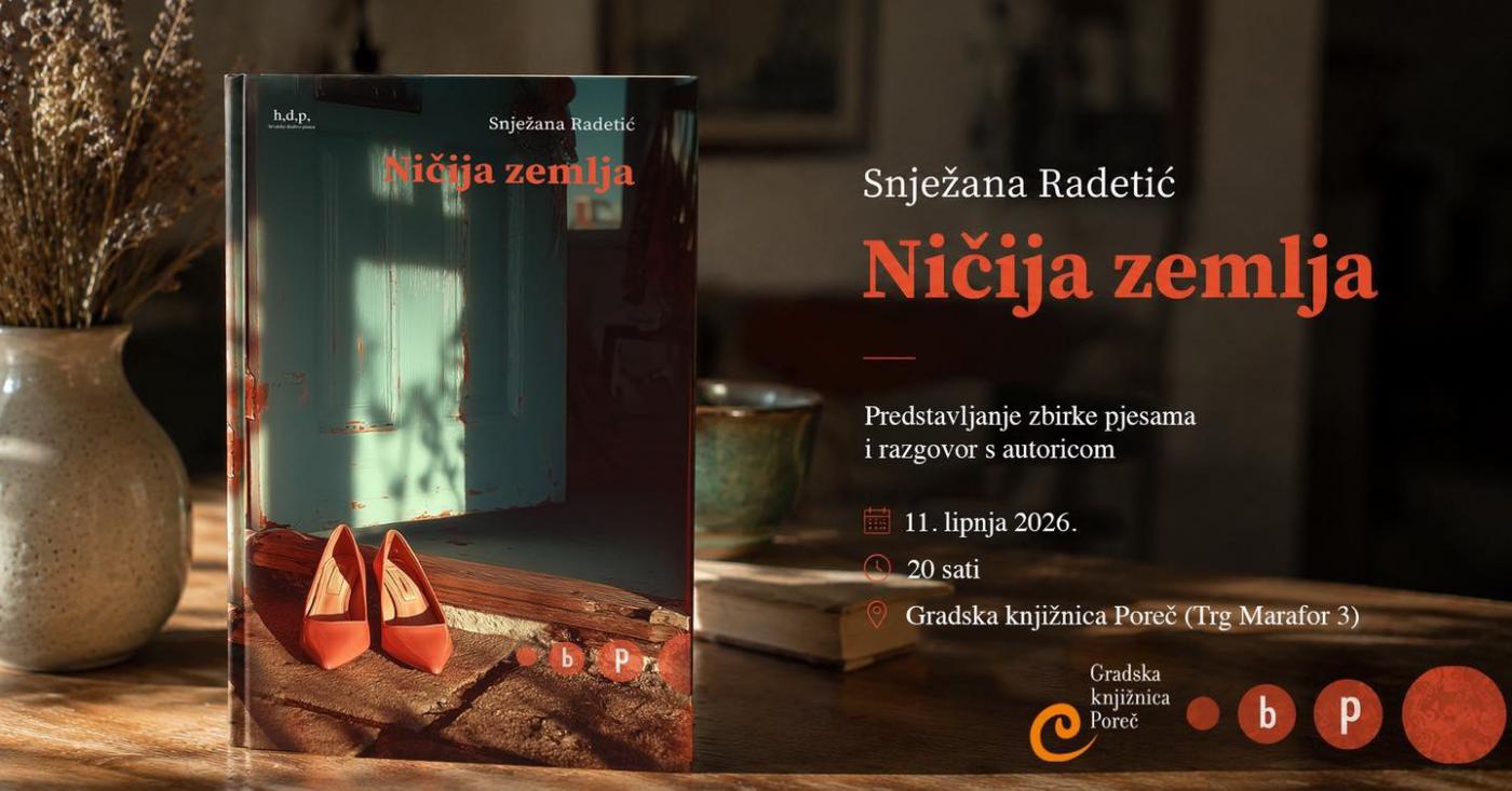 Promocija zbirke pjesama Snježane Radetić "Ničija zemlja"