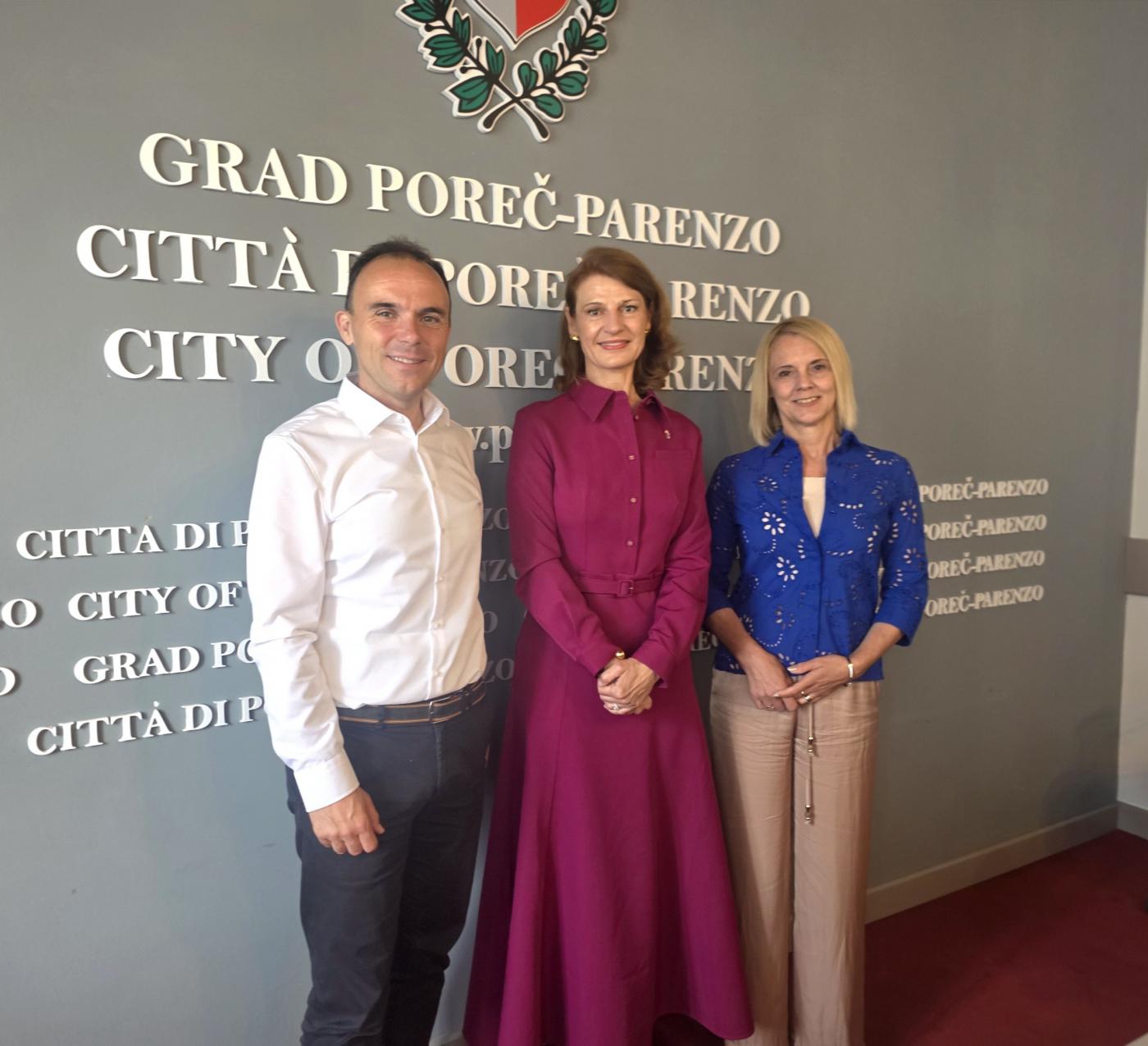 Gradonačelnik Peršurić održao prijem za austrijsku veleposlanicu Yvonne Tončić-Sorinj