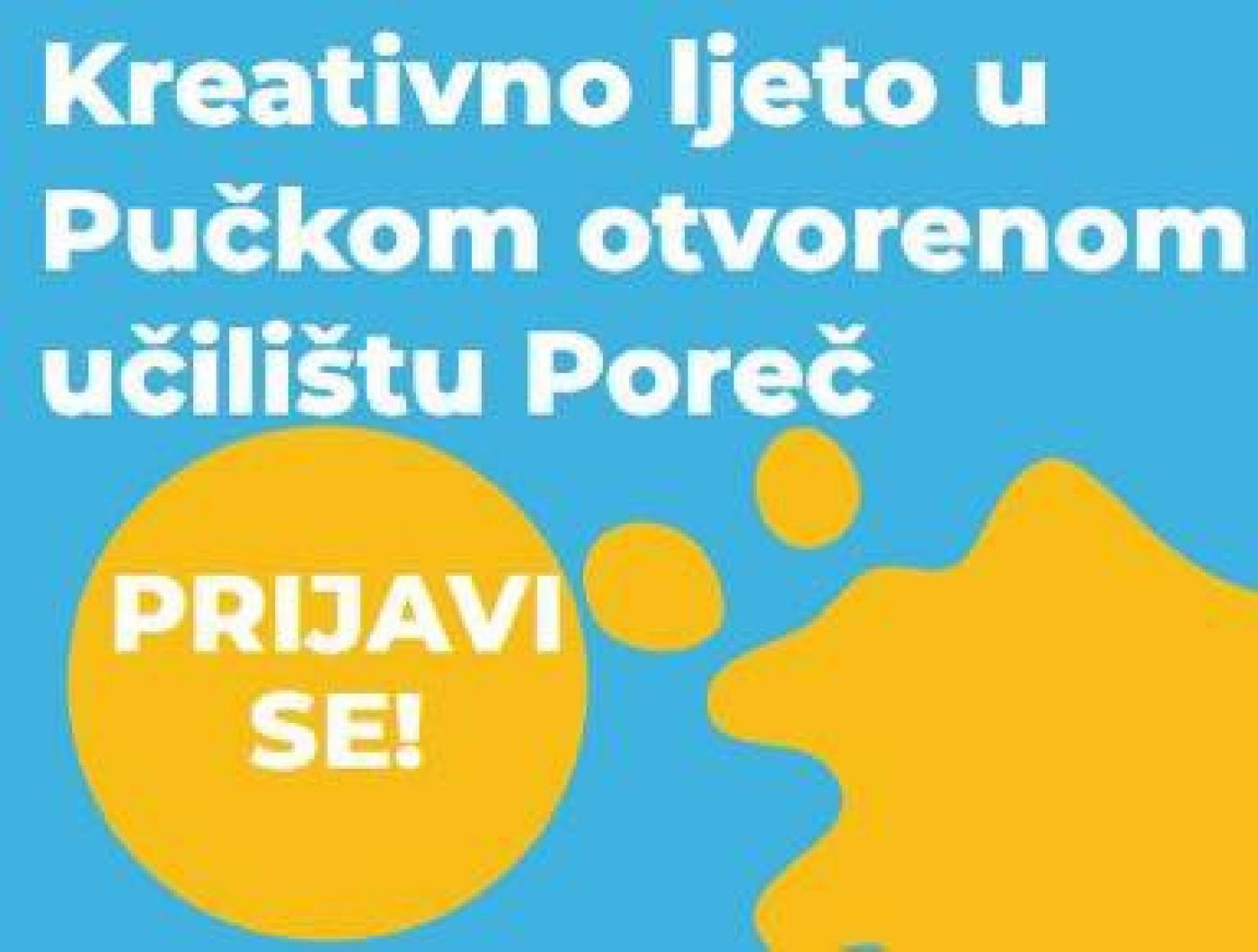 Kreativno ljeto u Pučkom otvorenom učilištu Poreč