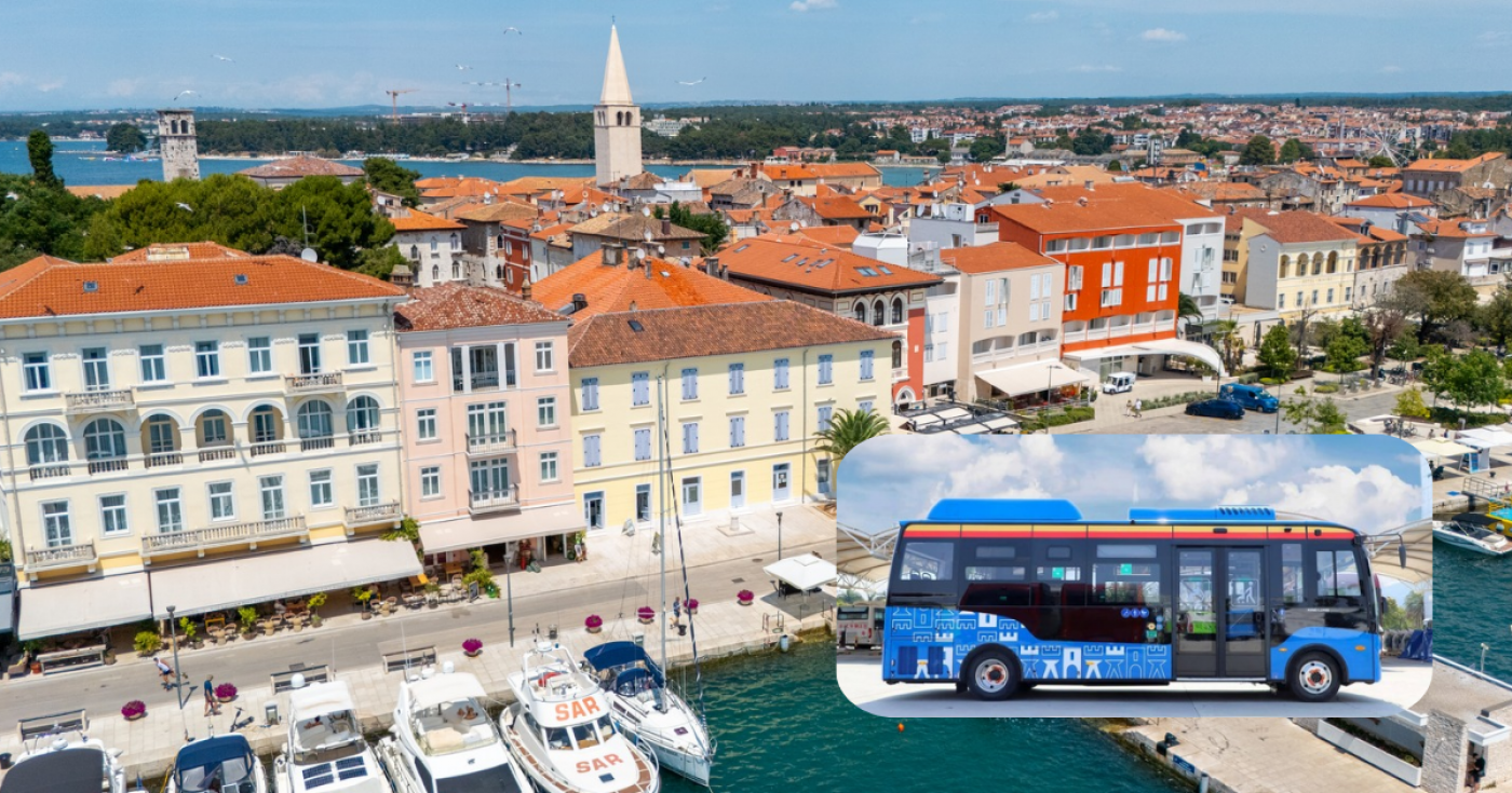 Poreč uvodi besplatan javni prijevoz i novu liniju prema Baderni