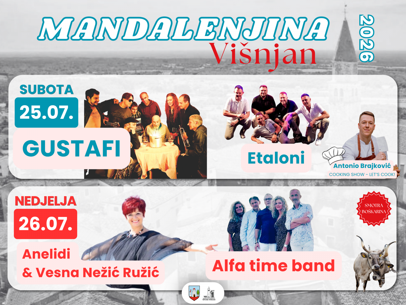 OPĆINA VIŠNJAN: Najavljena Mandalenjina 2026. uz bogat kulturni, zabavni i sportski program