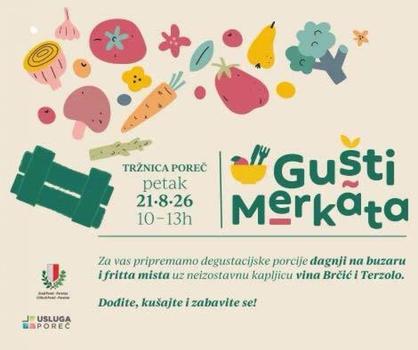 Gušti Merkata donose morske okuse na porečku tržnicu