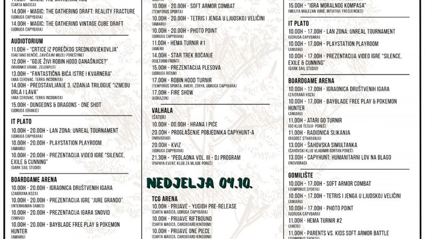 CapyCON 2026 dva dana igara, kulture, kreativnosti, sporta i druženja u Poreču