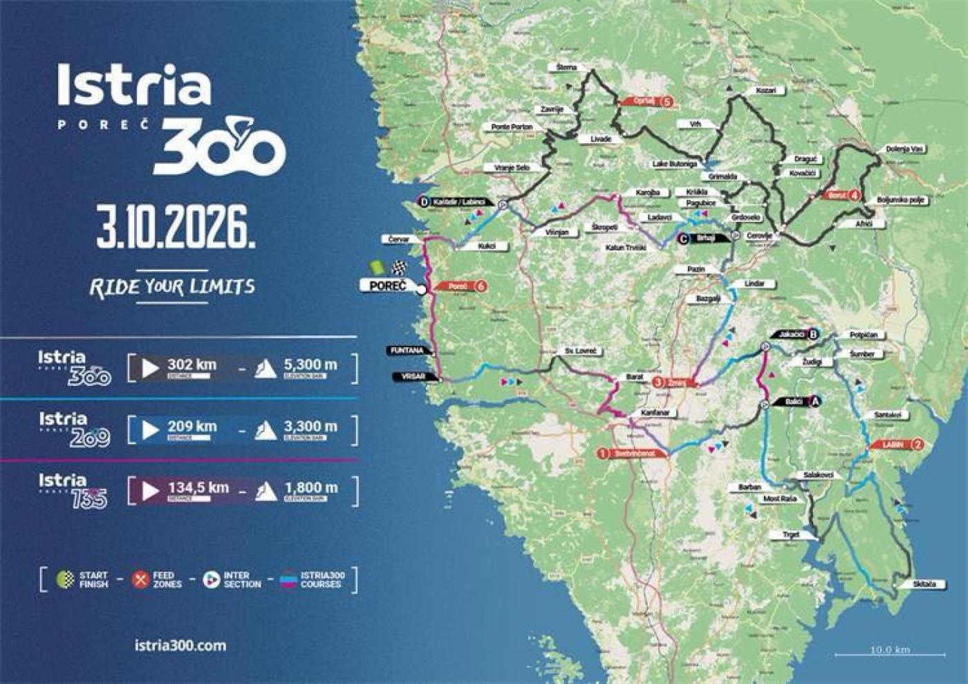 Biciklistički maraton Istria300: pogledajte koje prometnice će biti zatvorene
