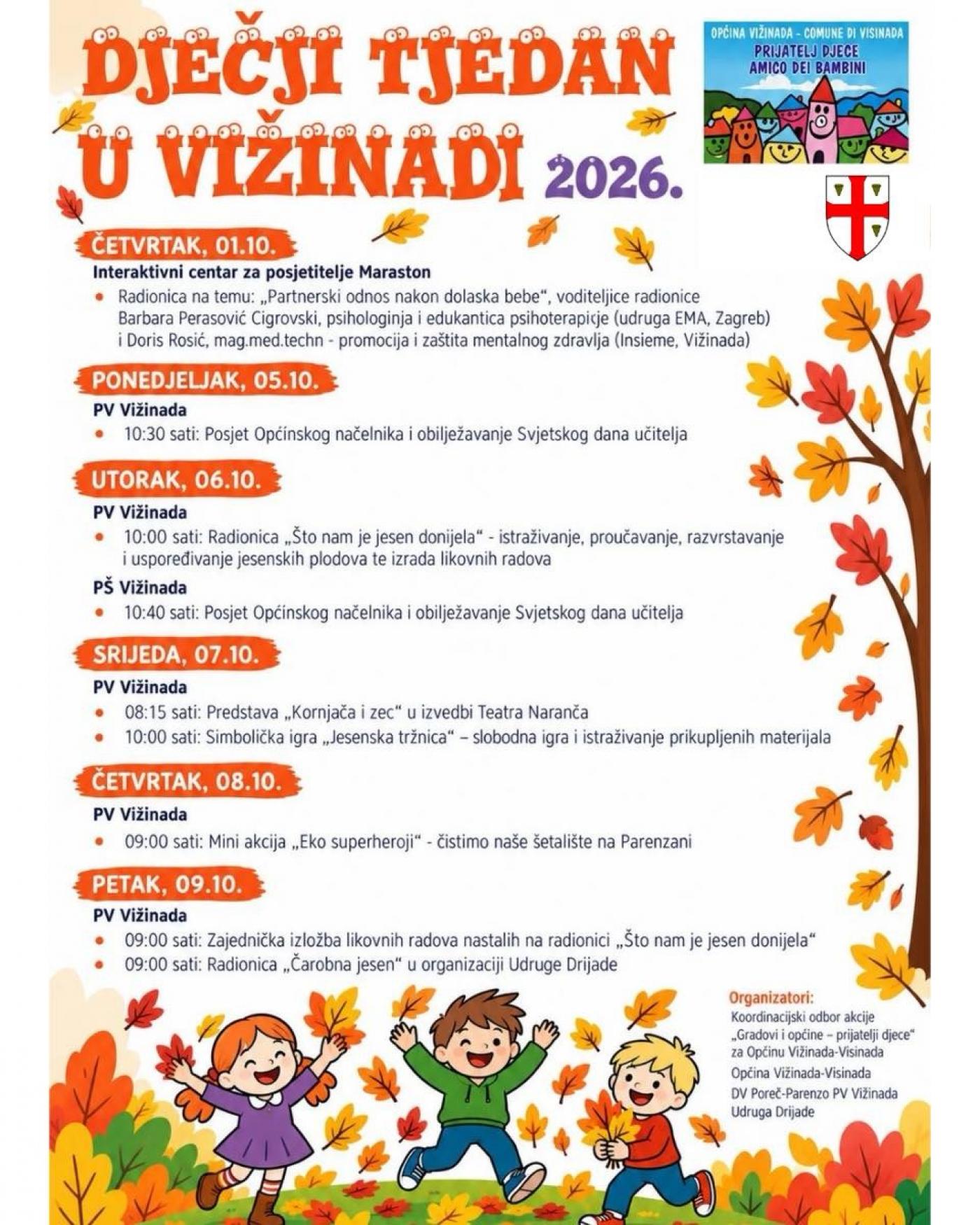 Dječji tjedan započeo posjetom vrtiću u Vižinadi