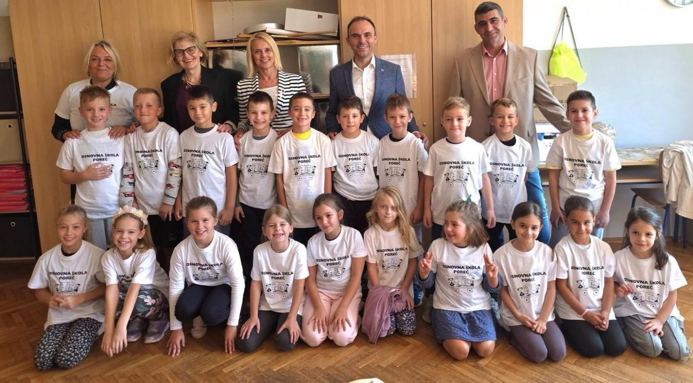 Gradonačelnik Peršurić posjetio sve porečke prvašiće povodom Dječjeg tjedna