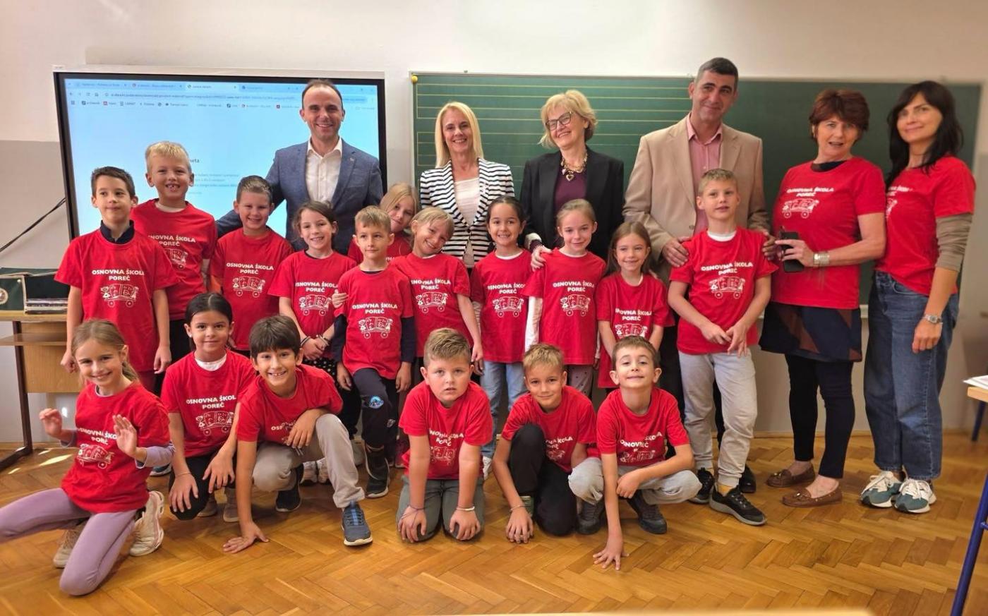 Gradonačelnik Peršurić posjetio sve porečke prvašiće povodom Dječjeg tjedna