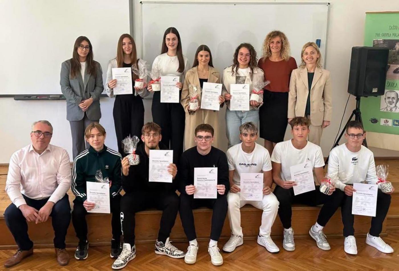 Podjela njemačkih jezičnih diploma DSD I