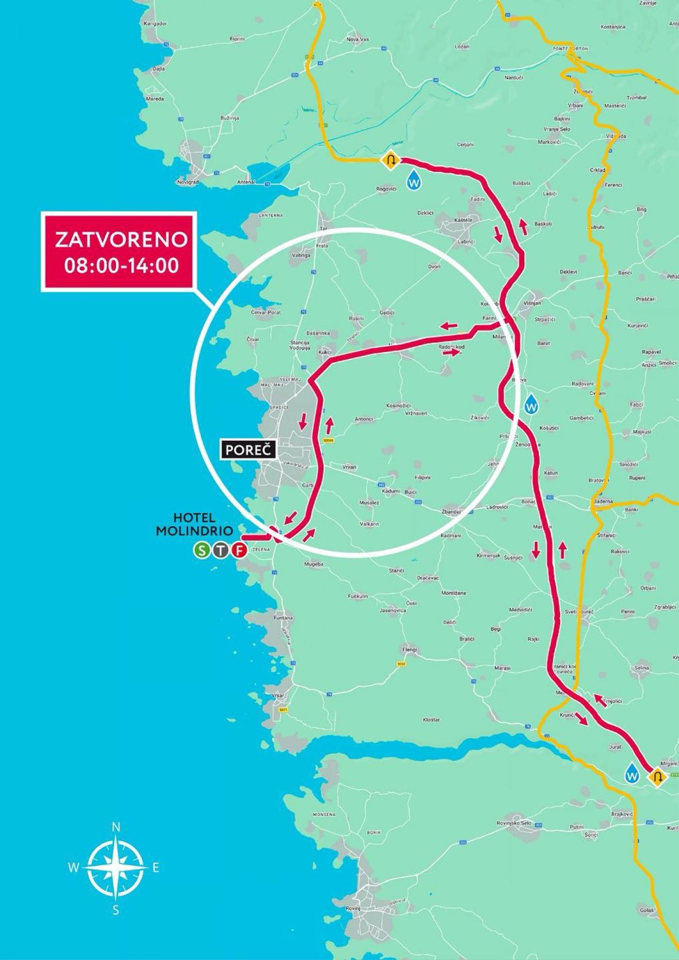 Obavijest o parkingu za gledatelje Plava Laguna Ironman 70.3 Poreč, Istra – Hrvatska