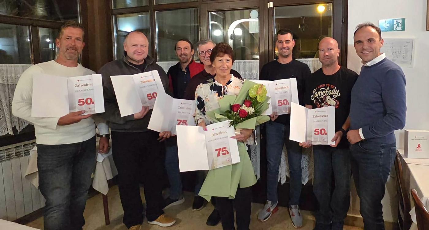 POREČ: Prijem za jubilarne darivatelje krvi